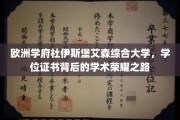 解锁杜伊斯堡艾森综合大学，探寻学位证书背后的学术辉煌之旅
