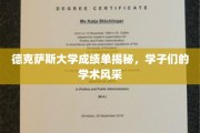 解码德克萨斯学子，揭秘辉煌学术成绩背后的风采