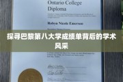 巴黎第八大学成绩单解码，揭开学术卓越的秘密面纱