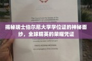 瑞士伯尔尼大学学位证，揭开全球精英荣耀背后的神秘面纱