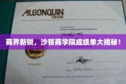 沙顿商学院学霸榜，揭秘商界新锐的辉煌成绩单
