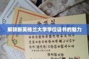 探索新英格兰大学学位证书的无限魅力