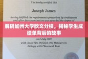解码加州大学欧文分校，揭秘学霸背后的成绩单密码