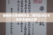 都柏林大学荣耀通行证，开启国际学术殿堂的非凡之旅