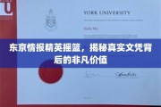 东京精英学府揭秘，文凭背后的不凡魅力与价值