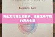隐秘学府，青山文凭背后的传奇与学院不为人知的实力
