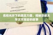 京都之光，揭秘名校背后的卓越实力与文凭背后的传奇
