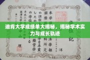 探秘迪肯大学，一窥学子学术成长与实力展示
