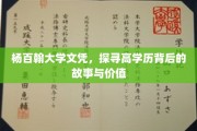 解码杨百翰高学历光环，背后的故事与深层价值揭秘