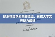 探寻欧洲名校魅力，第戎大学文凭背后的荣耀与价值
