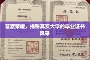 探寻校园荣耀，揭秘毕业证书背后的真实风采