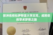 解锁欧洲学术殿堂，杜伊斯堡大学文凭助你成就梦想人生