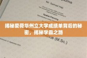 探寻爱荷华州大成绩单中的学霸奥秘