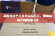 解锁精英未来，泰晤士河谷大学学位证，成就非凡人生的关键钥匙