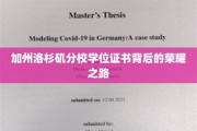 洛杉矶分校荣耀证书，揭秘留学生背后的奋斗传奇