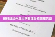 解锁石溪分校辉煌印记，揭秘荣耀凭证背后的故事