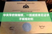 荣耀榜上名校风采，学子成就映照学术辉煌