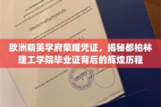 欧洲顶尖学府的荣耀印记，探索都柏林理工学院毕业证的传奇之路