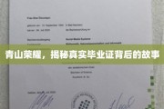 毕业荣耀背后的秘密，青山校园里的真实证章传奇