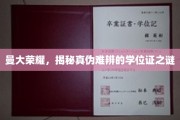 揭开曼大辉煌背后的学位证之谜，真伪之间，揭秘荣耀真相