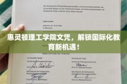 惠灵顿理工文凭，开启全球视野的教育之门