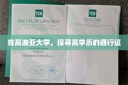 开启知识殿堂的钥匙，肯高迪亚大学高学历之旅