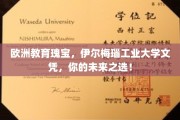 解锁欧洲教育高地，伊尔梅瑙工业大学文凭，成就非凡未来！