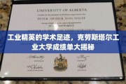 探秘克劳斯塔尔工业大学，工业精英的成长轨迹与卓越成就！