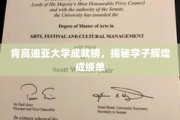 肯高迪亚荣耀榜，学子佳绩闪耀校园风采