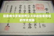 解码南卡罗莱纳州立大学成绩单的学术秘境