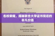联合大学证书，名校光环下的不凡价值探索