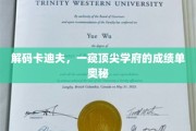 卡迪夫名校揭秘，揭秘顶尖学府的卓越成绩背后