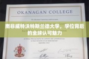 南非威特沃特斯兰德大学，学位通行全球，揭秘其国际认可魅力