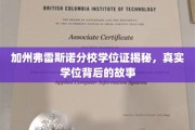 解码加州弗雷斯诺分校学位之谜，揭开背后不为人知的传奇故事