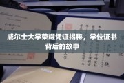 解码威尔士大学荣耀，学位证书背后的传奇历程