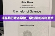 黎巴嫩谷学院学位证，揭开学历背后的非凡故事