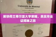 荷兰蒂尔堡大学成就揭晓，揭秘真实毕业证背后的传奇历程