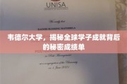 韦德尔大学揭秘，学子辉煌成就背后的独特之路