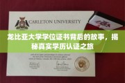 探寻龙比亚大学学位证书背后的传奇，揭秘学历认证的神秘旅程