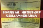 解码欧洲教育新标杆，西班牙加泰罗尼亚理工大学的全球文凭吸引力