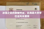 极光映照下的荣耀印记，北海道大学学位证风采独领风骚
