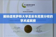 揭开德克萨斯大学圣安东尼奥分校的学术辉煌之谜