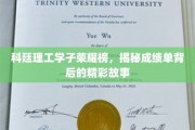 科廷精英风采录，揭秘学子荣耀背后的成长传奇