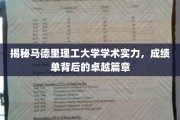 马德里理工大学，揭秘顶尖学术成就背后的传奇力量