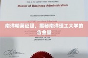 解码南洋理工大学，精英证照背后的价值密码