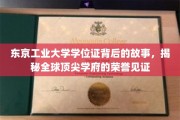 解码东京工业大学学位证，见证顶尖学府的荣耀之路