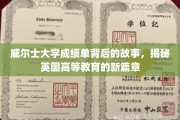 威尔士大学成绩单，揭开英伦学术新纪元的神秘面纱