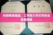 解码未来精英，工学院大学文凭的隐藏价值大揭秘