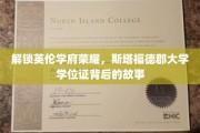 探寻斯塔福德郡大学学位证的光环与传奇