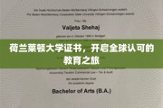跨国通行证，荷兰莱顿大学证书引领国际教育新篇章